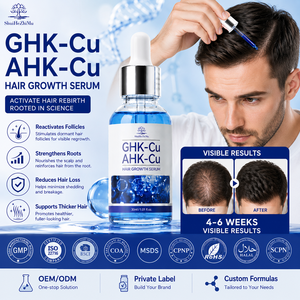 Dual Copper Peptide Hair Serum GHK-Cu AHK-Cu Follicle Activation