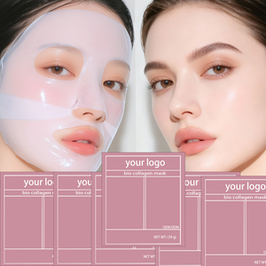 Private Label Anti-aging Moisturizing Face Mask Sheet Bio Collagen Face Masks Custom Hydrating Hydrogel Jelly Face Mask