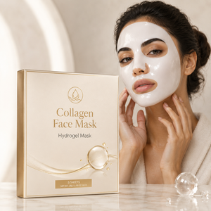 Wholesale Hydrogel Bio Collagen White to Transparent Face Sheets Mask Korean Style Deep Hydrating Firming Facial Masking Sheets